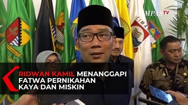 Ridwan Kamil Menanggapi Fatwa Pernikahan Lintas Ekonomi, Urusan Cinta itu Urusan Batin