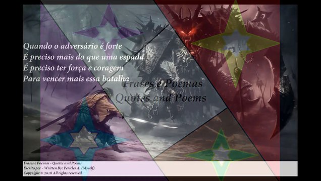 Quando o adversário é forte, é preciso mais do que uma espada! [Poesia] [Frases e Poemas]