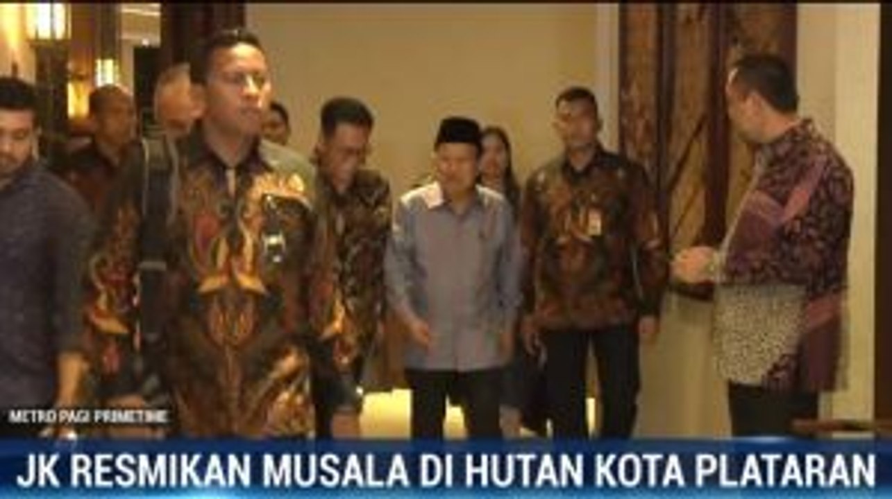 JK Resmikan Musala di Hutan Kota Plataran