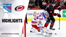 NHL Highlights | Rangers @ Hurricanes 2/21/20