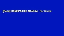 [Read] HOMEPATHIC MANUAL  For Kindle