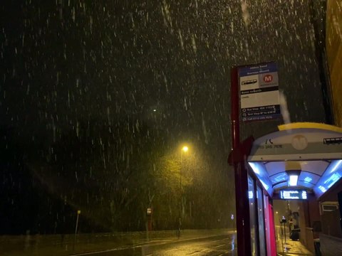 First footage of heavy snow falling across Leeds