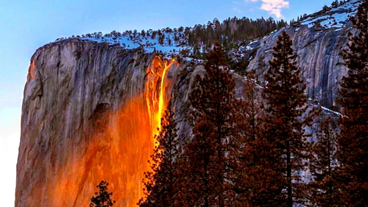 Firefall : une mystérieuse cascade de feu coule dans le parc Yosemite