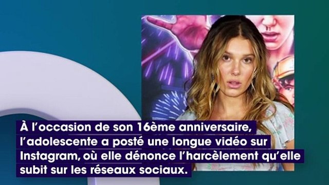Commentaires inappropriés et sexualisation : Millie Bobby Brown dénonce le cyberharcèlement dont elle est victime