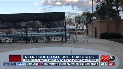 Asbestos found in N.O.R pool located adjacent to North High School