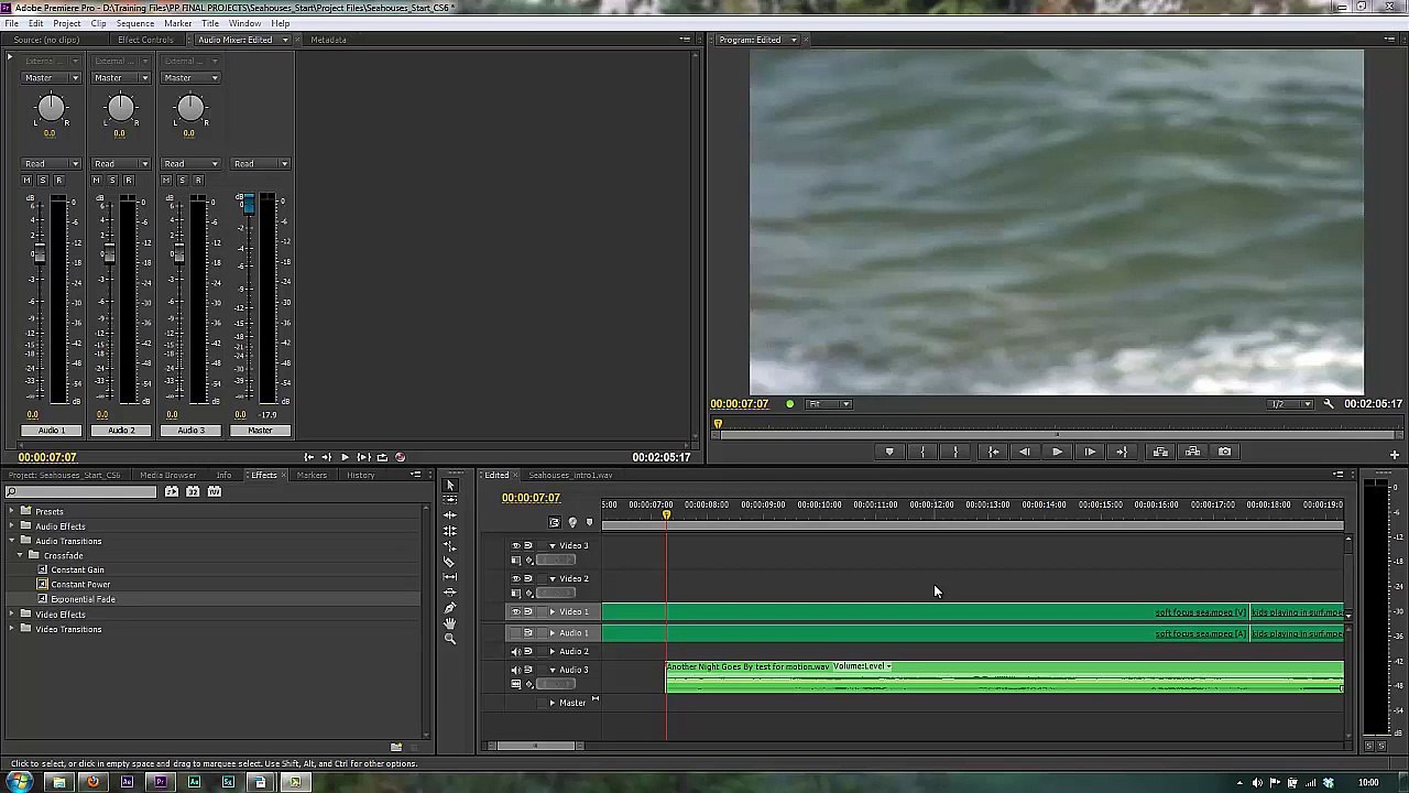 Premiere Pro CS6 78 Clip Audio Animation