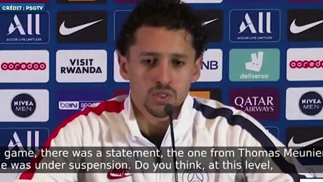 PSG : Marquinhos comprend l’oubli de menace de suspension de Thomas Meunier