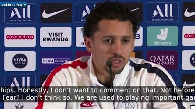 Marquinhos s’agace après une question sur la peur du PSG en Ligue des Champions
