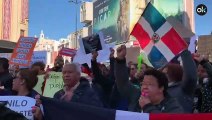 Dominicanos se manifiestan en Madrid en contra del Gobierno del PLD
