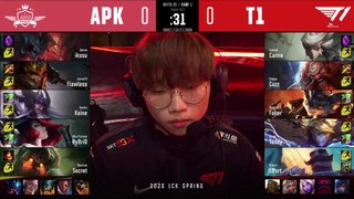 APK Prince vs T1 Highlights ALL GAMES   LCK Spring 2020 W3D4