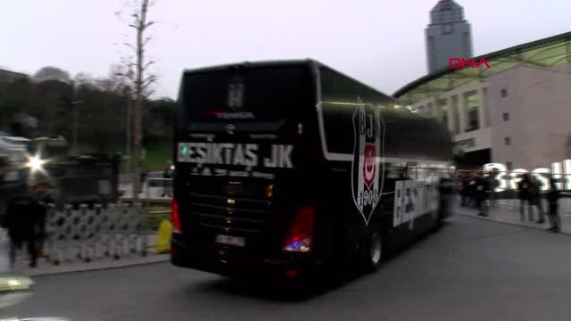 Spor beşiktaş ve trabzonspor kafilesi, vodafone park'a ulaştı