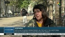 Feministas de Barcelona buscan visibilizar el drama de los desahucios