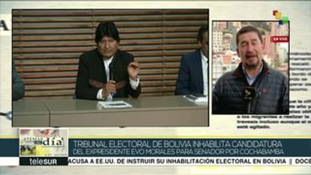 Tribunal Electoral de Bolivia inhabilita candidatura de Evo Morales