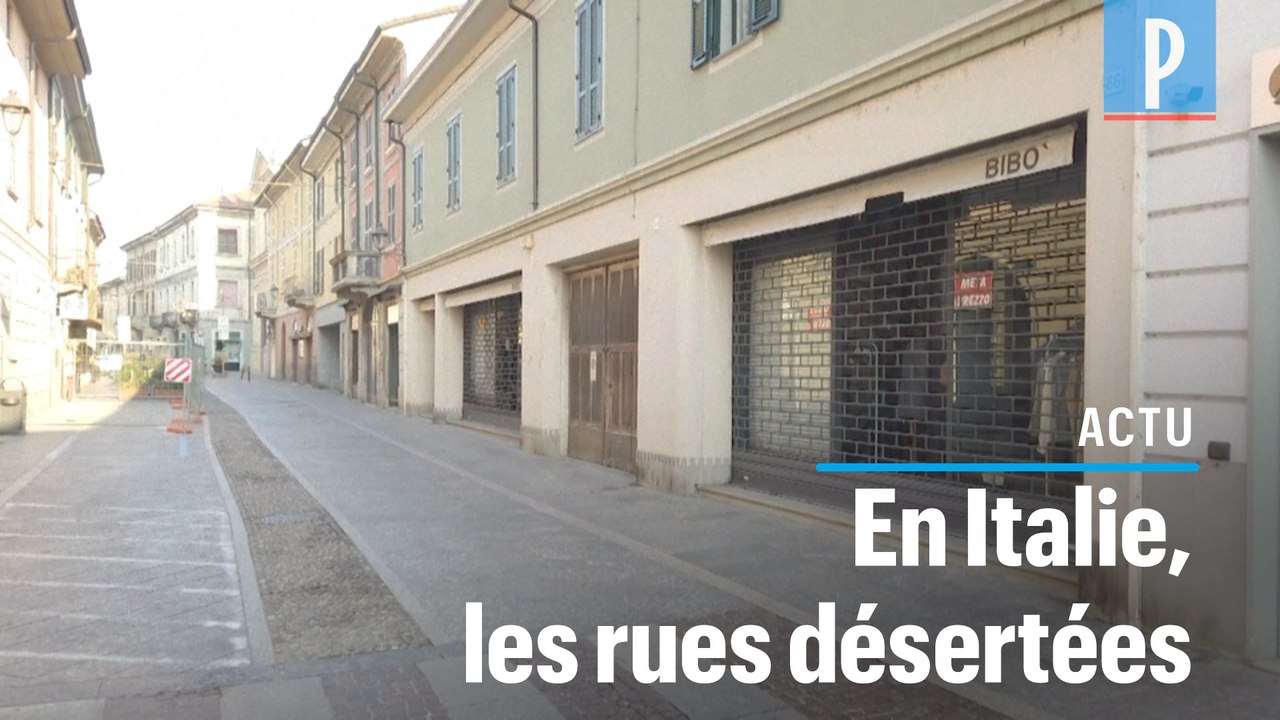 Coronavirus : des rues désertées dans le nord de l'Italie