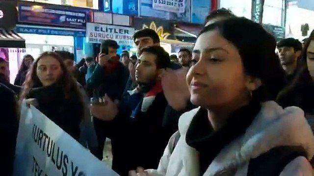 İntihar protestosuna polis müdahalesi