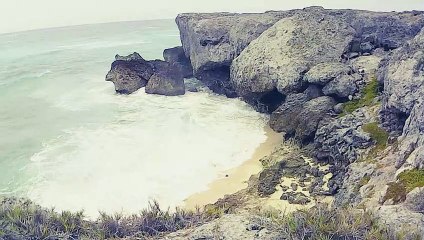 Ocean Views in the Caribbean - Waves - Rocks - Sea - Tropics