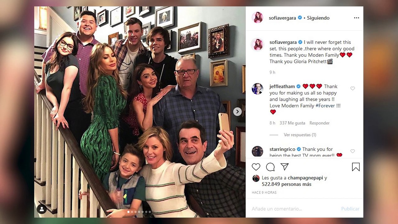 Los protagonistas de 'Modern Family' se despide...