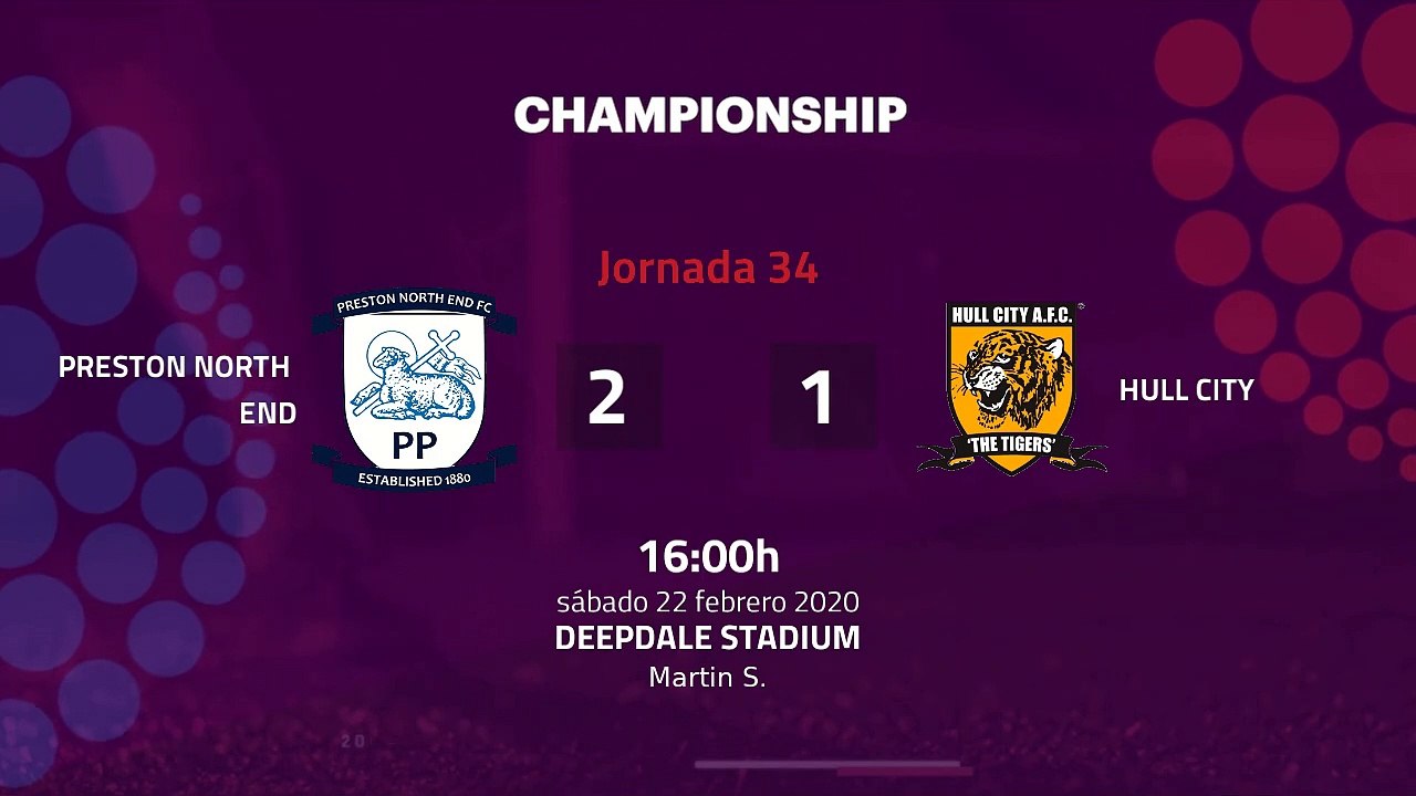 Resumen partido entre Preston North End y Hull City Jornada 34 Championship