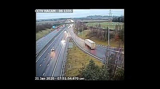 Lorry U-turn M6