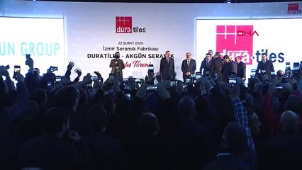 İzmir cumhurbaşkanı erdoğan, akgün şirketler grubu seramik fabrikasının açılışını gerçekleştirdi