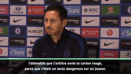 27e j. - Lampard : "J'attendais que l'arbitre sorte le carton rouge"