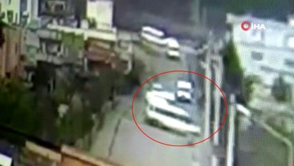 21 kişinin yaralandığı kazanın görüntüleri ortaya çıktı