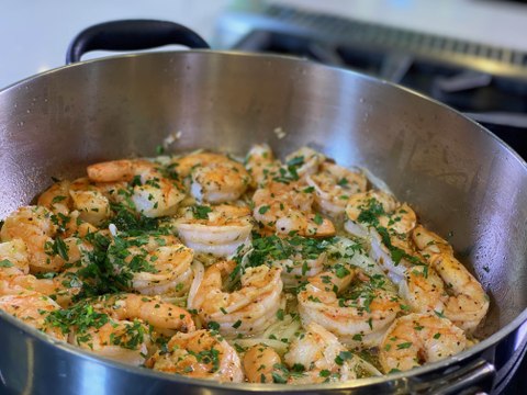 Camarones al mojo de ajo - Recetas de Cuaresma