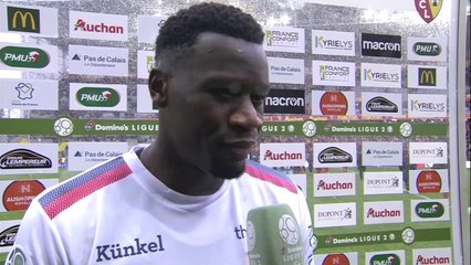 Réaction de Malik Tchokounté après RC Lens / SMCaen