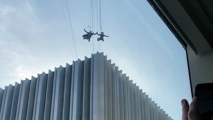 The Matrix 4 movie - Behind The Scenes - Roof Jumping