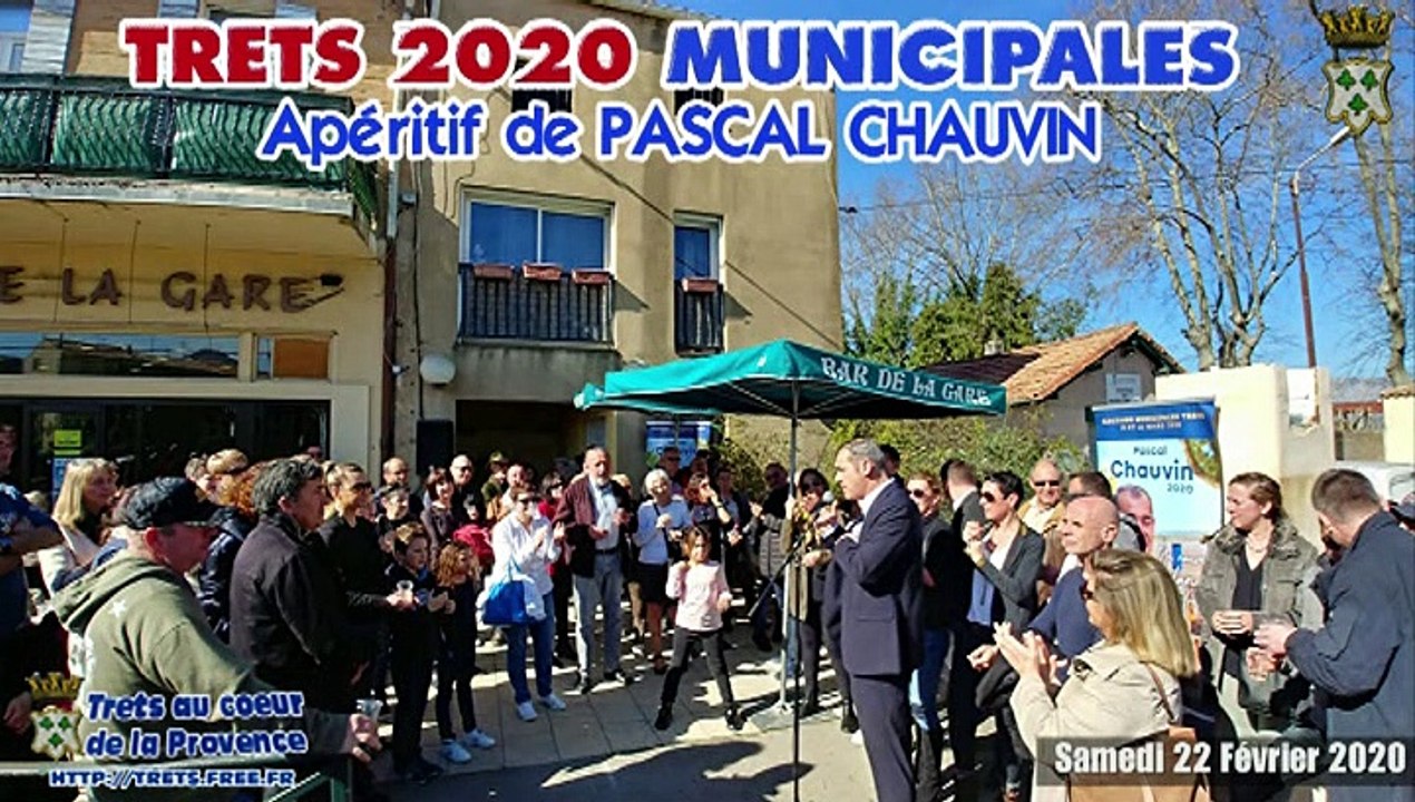 MUNICIPALES 2020 - Apéritif de PASCAL CHAUVIN TRETS 22FEV2020