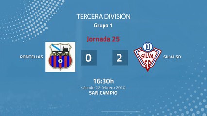 Resumen partido entre Pontellas y Silva SD Jornada 25 Tercera División
