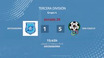 Resumen partido entre Ariznabarra y San Ignacio Jornada 26 Tercera División