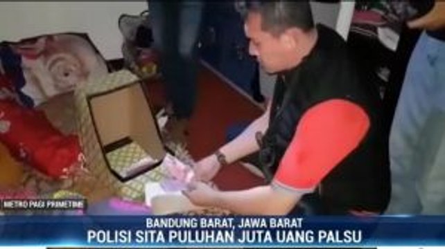 Pembuat dan Pengedar Uang Palsu di Bandung Barat Ditangkap