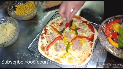 home made pizza recipe.how to make pizza in your home.very easy to make