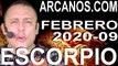 ESCORPIO FEBRERO 2020 ARCANOS.COM - Horóscopo 23 al 29 de febrero de 2020 - Semana 09