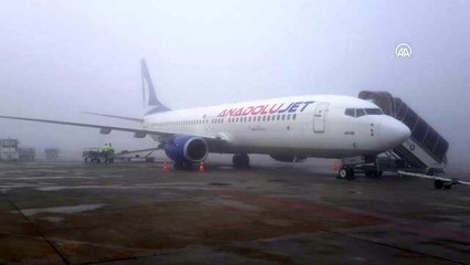 Hava ulaşımına sis engeli