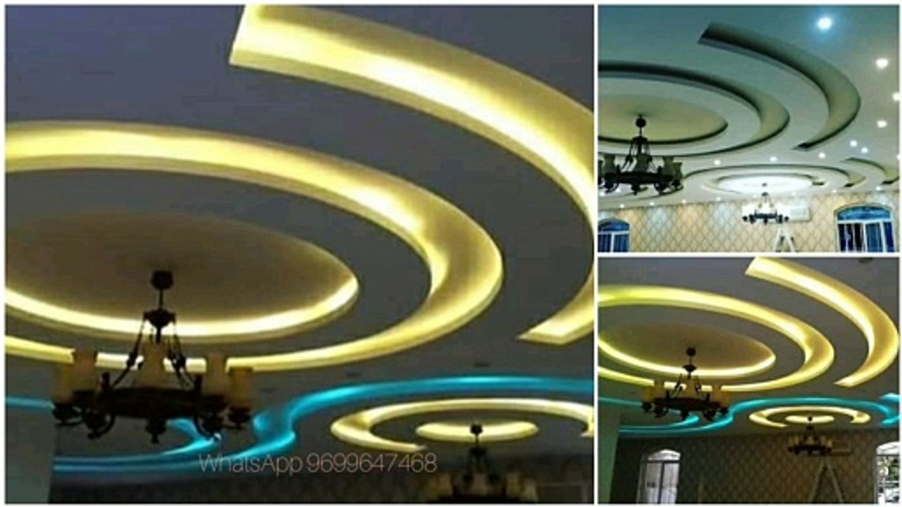 Pop ceiling design | How to make pop ceiling design | colour or with out colour