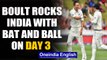 India vs New Zealand, 1st Test: Trent Boult rocks India's batting on Day 3 | OneIndia News