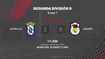 Resumen partido entre UD Melilla y Langreo Jornada 26 Segunda División B