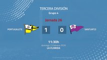 Resumen partido entre Portugalete y Santurtzi Jornada 26 Tercera División