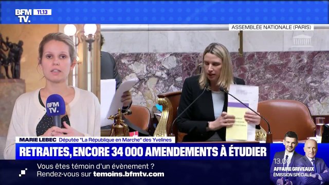 Retraites: l'utilisation du 49.3 n'est pas la solution privilégiée selon la députée LaREM Marie Lebec
