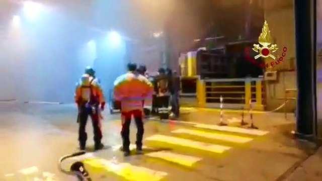 Dalmine BG) - Incendio all’interno dello stabilimento (22.02.20)