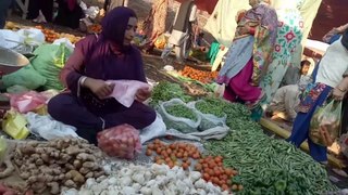 Food Vegetable FAKE Market in INDIAN Sasta Bazar Sunday Market