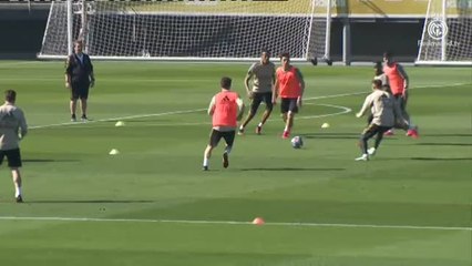 Download Video: El Real Madrid comienza a preparar el partido de Champions frente al Manchester City