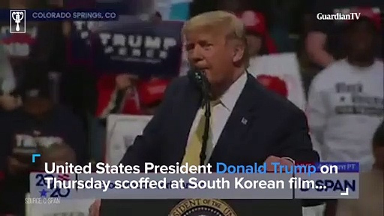 Trump mocks 'Parasite' for winning best picture at Oscars 2020