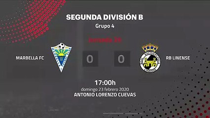 Resumen partido entre Marbella FC y RB Linense Jornada 26 Segunda División B