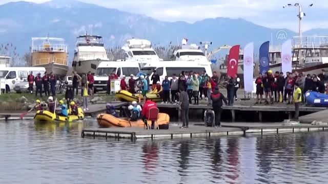 Muğla'da Okul Sporları Rafting 1. Bölge Yarışları yapıldı