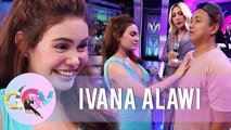 Ivana touches an audience member's chest | GGV