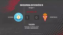 Resumen partido entre UD Ibiza y Sporting B Jornada 26 Segunda División B