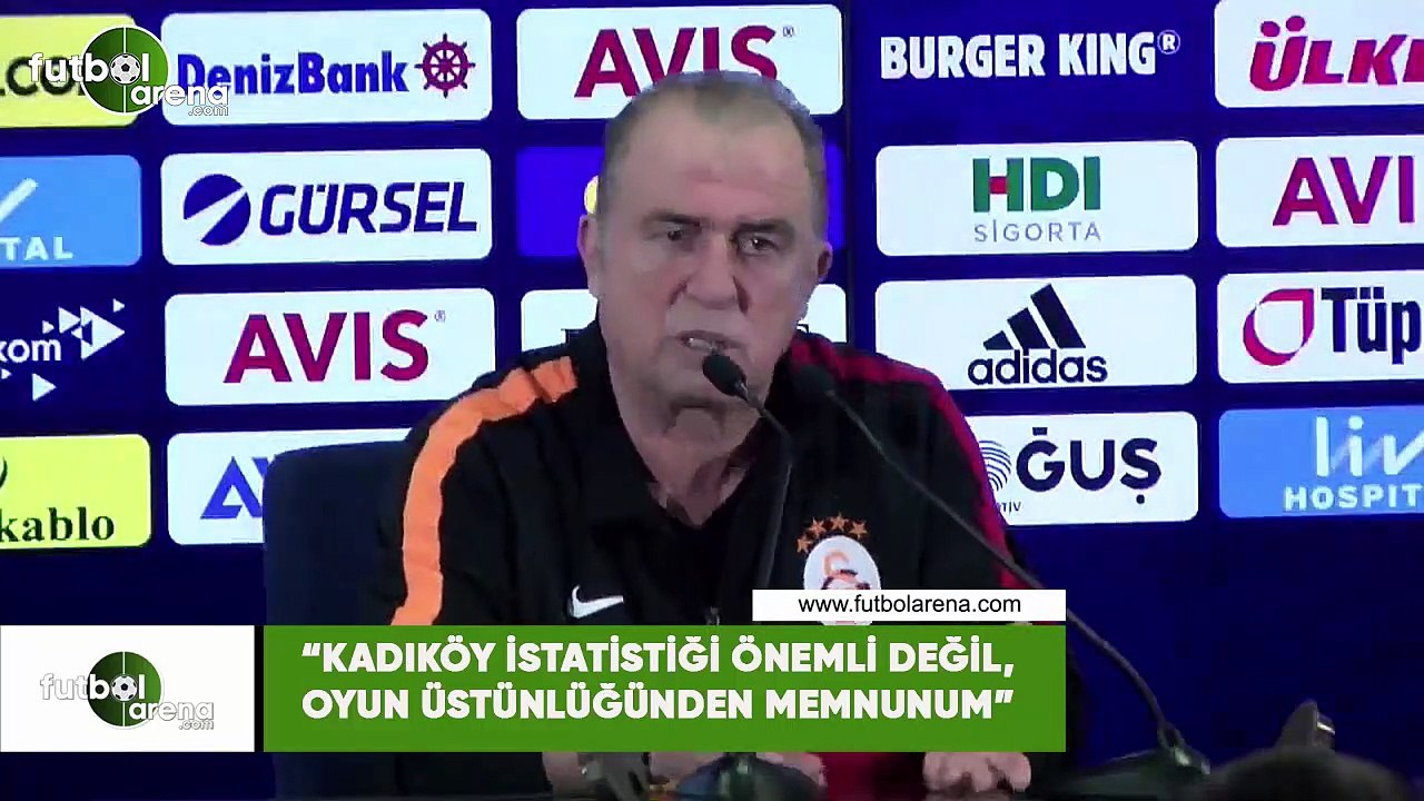 Fatih Terim: "Kadıköy istatistiği önemli değil, oyun üstünlüğünden memnunum"
